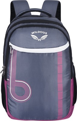 WILDOUS Dreamer 15.6'' Laptop Bag With Raincover|Travel|Office|College| Unisex 27 L Laptop Backpack(Grey)
