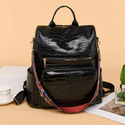 TrueArch Fashion Shoulder Bags Bucket Multipurpose Knapsack Top Handle Detachable Bag 24 L Backpack(Black)