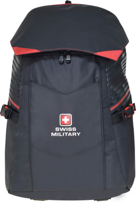 SWISS MILITARY Dazzler Unique Canopy Design, Quick Access Pockets Multi Utility Backpack 26 L Backpack(Black)