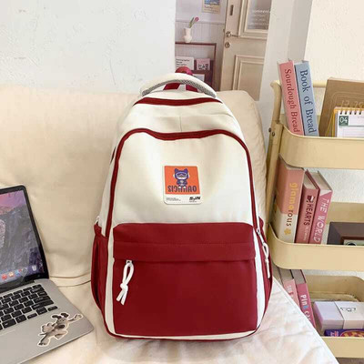 NAVRANGI Red and White Casual Backpack 01 20 L Backpack(Red, White)