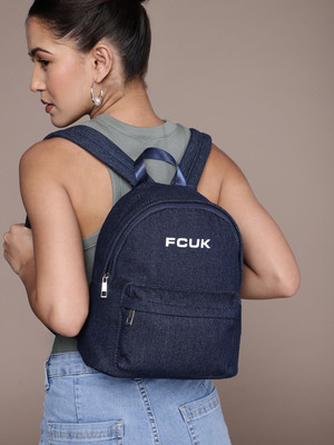 French Connection Women Printed Backpack 23 L Backpack(Blue)