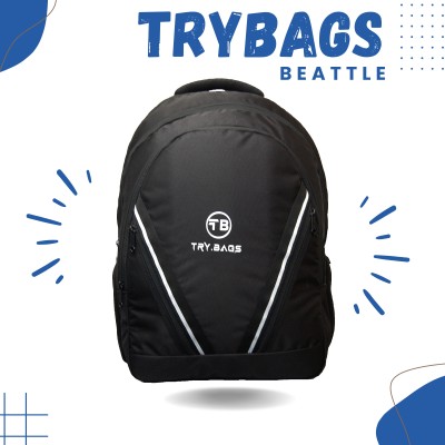 TryBags Beattle 45 Ltrs Casual Laptop Backpack 45 L Laptop Backpack(Black)