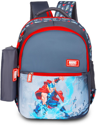 Priority 16 inch Raspberry 004 Marvel Thor Printed 27 L Backpack(Grey)