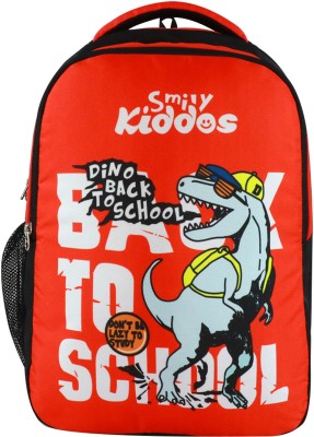 smily kiddos PRESCHOOL BACK TO SCHOOL DINO BACKPACK 20 L Backpack(Red)