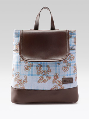 ANOUK Poly Canvas Satchel Trendy Stylish 7 L Backpack(Grey, Brown)