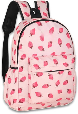 TOTTICA Trendy Strawberry Print Backpack for School, College & Travel 25 L Backpack(Multicolor)
