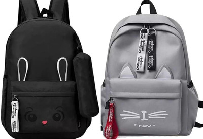 KSC BLK_- BN_-1 & CT-GRY@@_1_@ Backpack(Black, Grey, 30 L)