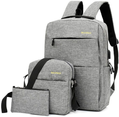 Jiyan Enterprise Anti-Theft Travel Laptop Backpack, Water-Resistant Business Bag with USB Port Waterproof Backpack(Grey, 25 L)