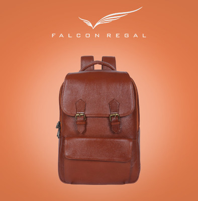 Falcon Regal Vertex Venture 18 L Laptop Backpack(Tan)