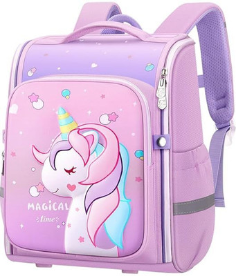 MILONI USA Unicorn Backpack for Kids Girls Stylish Durable Shoulder School 16 L Backpack(Purple)