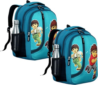 Nema Combo Set of 2, Kids School Bag Backpacks For/Boy/Girl/Baby/ (3-12 Yrs) 21 L Backpack(Blue)