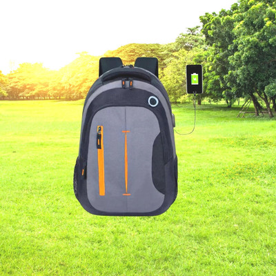 JairaJ backpack bag laptop bag school backpag(20*14) 38 L Laptop Backpack(Black, Grey)