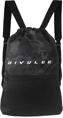 divulge Achiever Daypack Drawstring bag yoga bag Gym bag rucksack 20 lts 20 L Backpack(Grey)