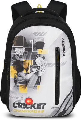 Priority Achiever 004 College Bag Black 35 L Backpack(White)