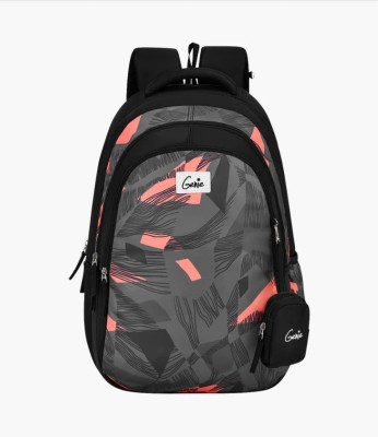 Genie Sage 36L Black School Backpack With Premium Fabric 36 L Laptop Backpack(Black)