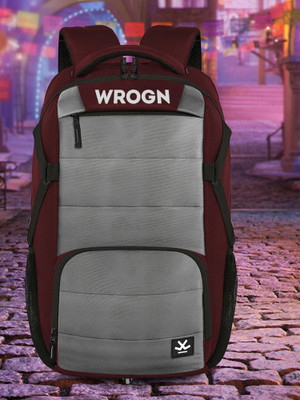 WROGN RADOME unisex with rain cover and reflective strip 35 L Laptop Backpack(Maroon)