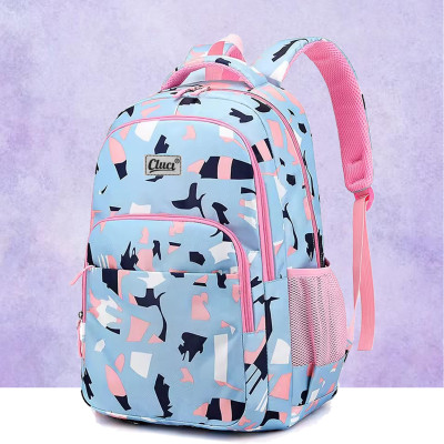 Cluci Stylish & Trendy Printed Backpack Women College Travel Bag Waterproof 30 L Backpack(Blue)