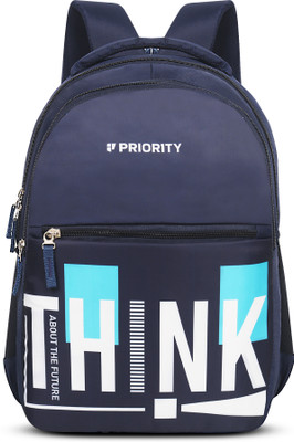 Priority Polyester Magnet 005 Printed College 30 L Backpack(Blue)