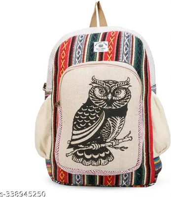 geetafabs Laptop Backpack New Himalayan Hemp Laptop Bag Backpack (Grey) 10 L Laptop Backpack(Multicolor)