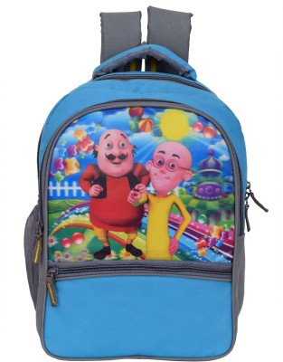 facto motu patlu 36cm (Primary LKG/UKG/1st std ) School Bag Waterproof School Bag 30 L Backpack(Blue)