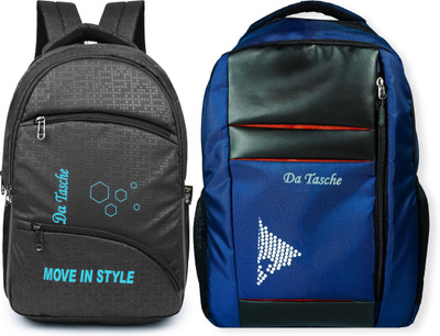 Da Tasche REX MIX BLUE 30 L Laptop Backpack(Blue, Black)