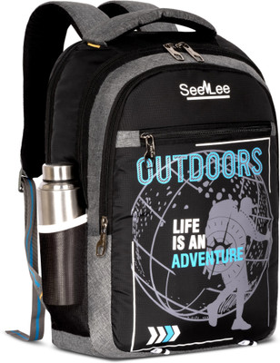 SeeNLee UrbanWave 25L – Lightweight Performance Backpack 25 L Backpack(Grey, Black)