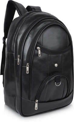 BACKPACKERS Leather Backpack For Men 35 L Backpack(Black)