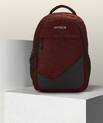ANTHUB Laptop Backpack 1025 Khadi Textured 25 L Backpack(Blue, Grey)