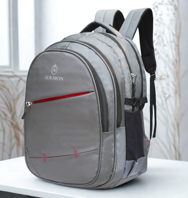 aurawin 04 Compartment With 05 Pocket 35 L Laptop Backpack(Grey)
