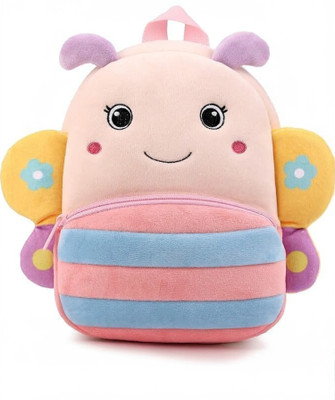 BlingNBeats Cute Kids Plush Animal Cartoon for Baby Girl/Boy 2-5 Years 10 L Backpack(Tan, Yellow, Blue, Purple)