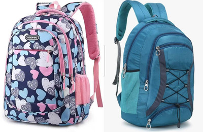 MishKav BP_1199 30 L Backpack(Green, Blue)