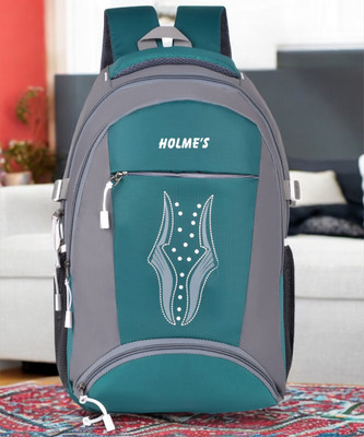 HOLME'S Compact Backpack for Men Women 25L Lightweight(1033) 25 L Laptop Backpack(Grey, Blue)