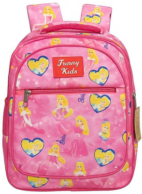 sahu collection Princess Printed For Girls Kids 20 L Backpack(Pink)