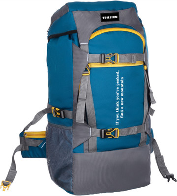 Trillium Hiking Multipurpose Bag ,Padded Laptop Sleeve,Fits Upto17.3 Inch 48 L Laptop Backpack(Blue, Grey)