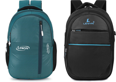LEWYN Casual Waterproof Bag Men/Women, Boys/Girls/Office School College/ Travel 30 L Backpack(Green, Black)