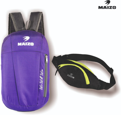 MAIZO Small Backpack with 3-Zip Waist Bag / Fanny Pack(Backpack)