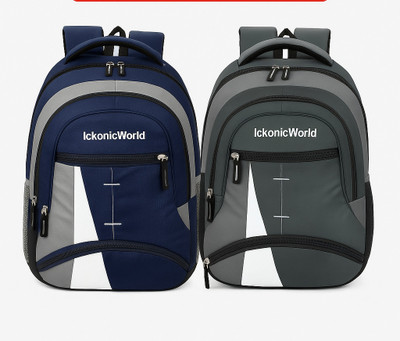 IckonicWorld IW, TRENDY, STYLISH 35L Unisex Backpack for Offices, Schools 35 L Laptop Backpack(Multicolor)