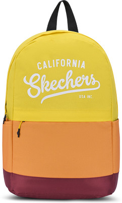 Skechers Mini Backpack With Single Compartment 16 L Backpack(Yellow)
