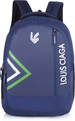 louisciaga LOUIS CIAGA Laptop Navy Blue Backpack 15.6 inch Expandable Bag 35 L Laptop Backpack(Blue)