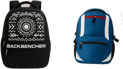 Elcom Lightweight Casual Backpack with features of stylish travel bag and trendy 30 L Backpack(Black, Black)