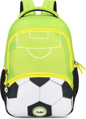 SKYBAGS BUDDY PLUS 02 SCBP FOOTBALL BLACK GREEN 20 L Backpack(Green)