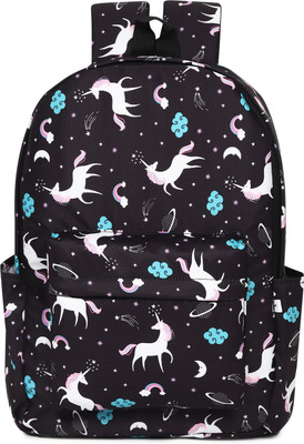 MELVIS BLACK UNICORN BACKPACK 20 L Laptop Backpack(Multicolor)