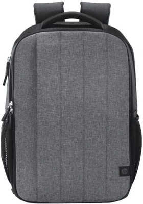 HP Trolley Pass-Through Padded Back Panel Padded Air mesh Panel/Hand wash air Dry 21 L Trolley Laptop Backpack(Black, Grey)