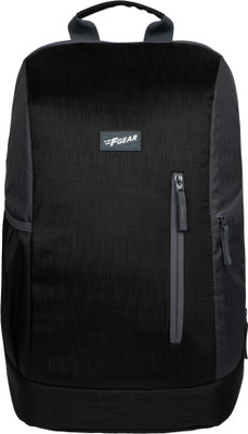 F Gear Theodore Linen Black Antitheft 21 L Laptop Backpack(Black)