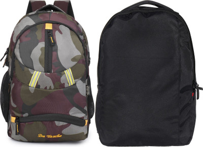 Da Tasche Arc Dry 32L BK 30 L Laptop Backpack(Black, Beige)