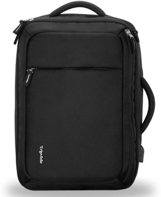 Trioverse Voyager Pro Black Convertible 26 L Laptop Backpack(Black)