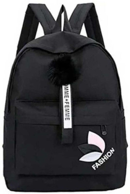 Dowet HBW-FASHION-BACKPACK-BLACK-1PC-MM_3_10 15 L Backpack(Black)