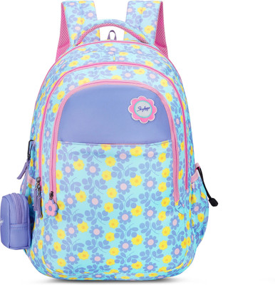 SKYBAGS JADE 02 FLORAL SCL BP PURPLE 37 L Backpack(Purple)