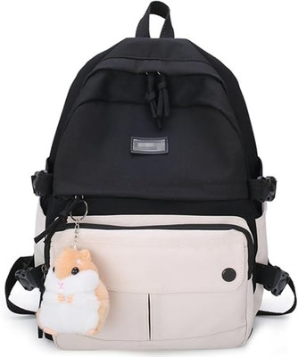 WALSON Trendy Kawaii Backpack For College or School Backpack | Standard Backpack 30 L Backpack(Black, Pink)