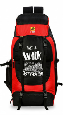 Softmax 65 litres Waterproof Rucksack Backpack for men tourist bag for travel backpack Rucksack  - 65 L(Red)